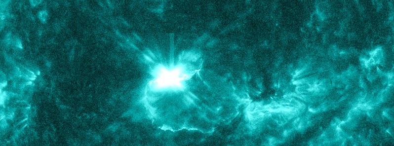 Strong M6.9 solar flare erupts from geoeffective Region 2241