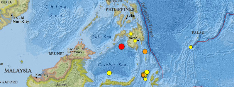 Very deep M6.3 earthquake hit Mindanao, Philippines