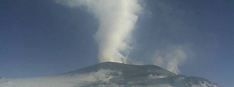 Significant eruptions of Mount Erebus reported, Antarctica