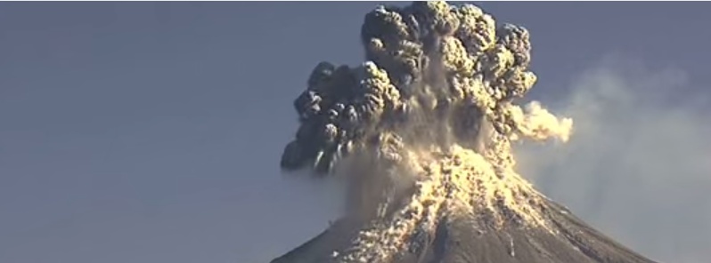 Strong eruption of Mexican Colima volcano, ash up to 8.8 km