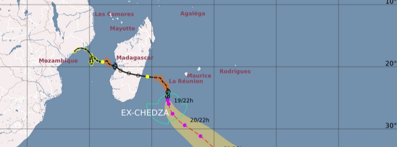 Severe Tropical Storm “Chedza” flooded Madagascar and affected more than 50 000