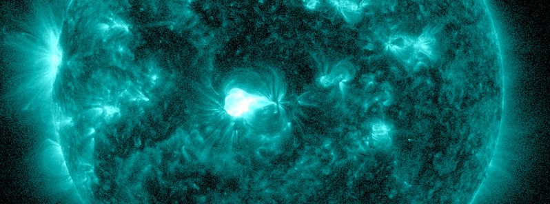 Moderate M1.4 solar flare erupts from Region 2268