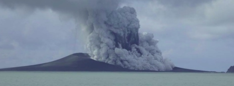 New island being formed by Hunga Tonga-Hunga Ha’apai eruption