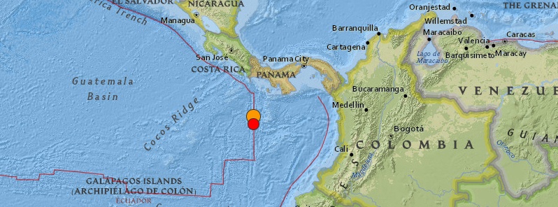 Very strong and shallow M6.6 registered off the coast of Panama
