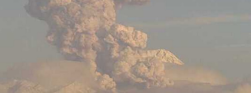 Large eruption at Shiveluch, volcanic ash up to 9.1 km, Russia
