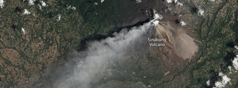 Mount Sinabung on highest alert status after 9 powerful eruptions in one day, Indonesia