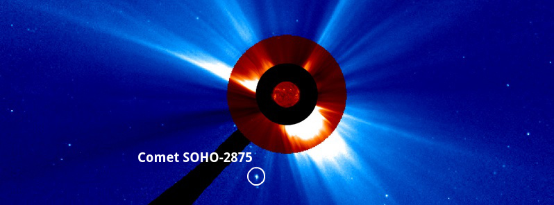 Unusual comet skirting past the Sun