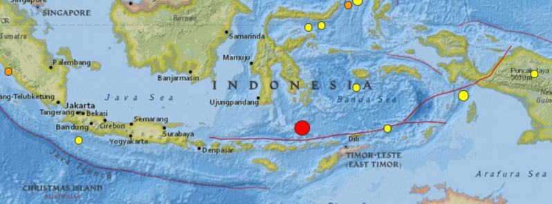 Very strong and deep M7.0 earthquake registered in Flores Sea, Indonesia