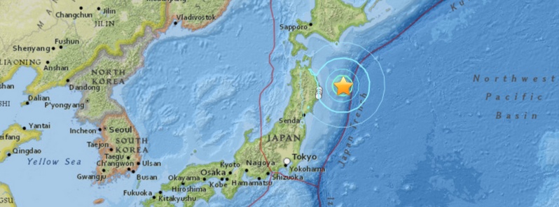 Strong and shallow M6.1 earthquake hits off the east coast of Honshu, Japan