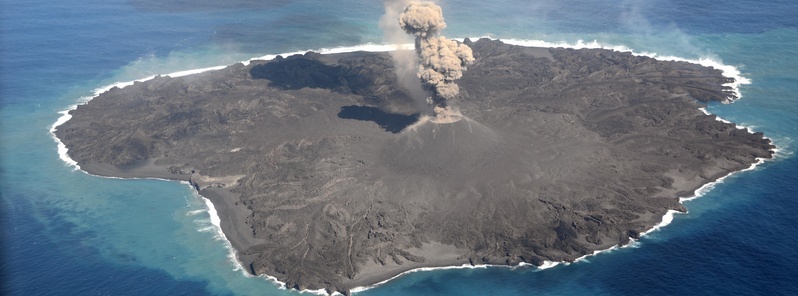 Nishino-shima has grown more than 11 times in size since eruption started, Japan