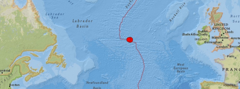 Very strong and shallow M6.9 earthquake – northern Mid-Atlantic Ridge