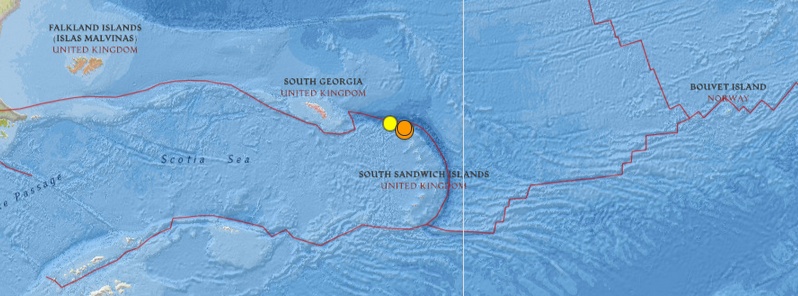Strong and shallow M6.2 earthquake registered in South Sandwich Islands region