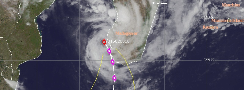 Tropical Cyclone “Fundi” brings heavy rainfall over Madagascar