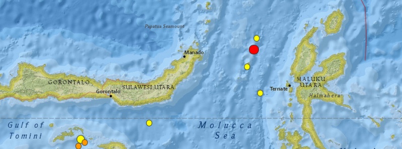 Strong M6.6 earthquake registered in Molucca Sea, Indonesia