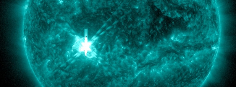 Powerful solar flare measuring X2.1 erupts from Region 2297