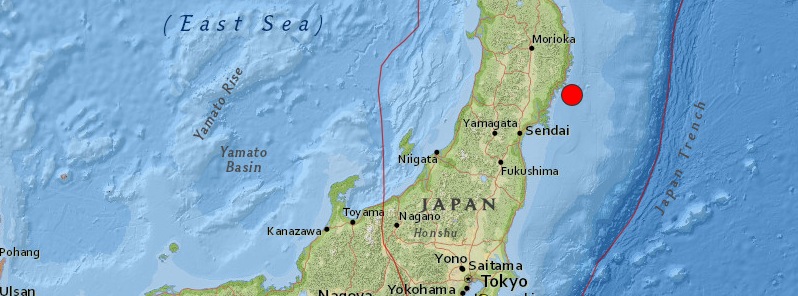 Onset telt Gnide Very strong M6.6 earthquake hit near the east coast of Honshu, Japan - The  Watchers