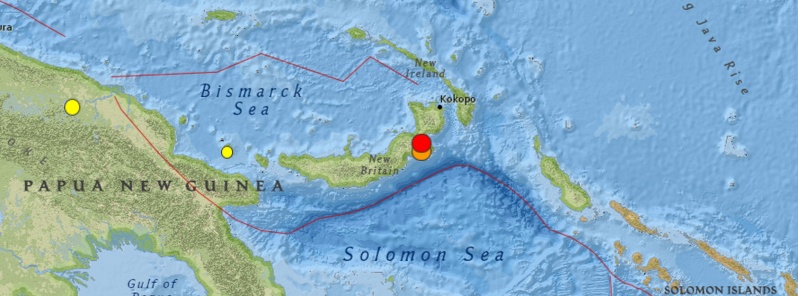 Second very strong M7.1 earthquake hits Papua New Guinea within 24 hours