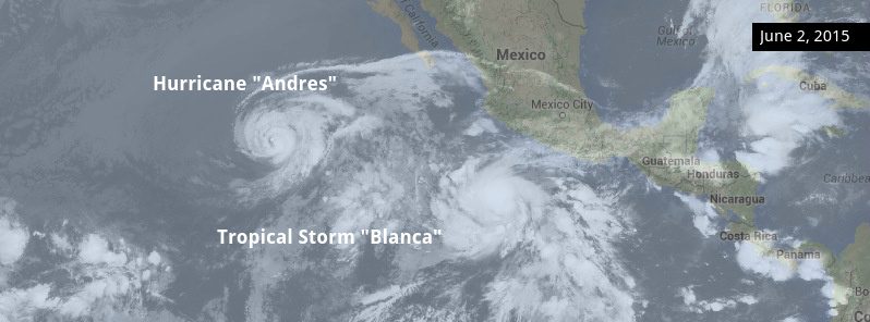 Tropical Storm “Blanca” expected to rapidly intensify off the Pacific coast of Mexico