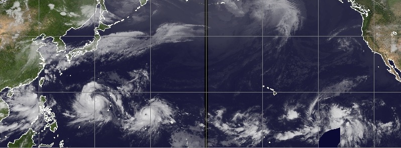 7 tropical systems over North Pacific Ocean