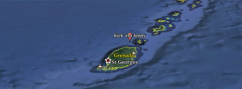 Kick ’em Jenny activity decreases, alert level lowered to Yellow – Eastern Caribbean