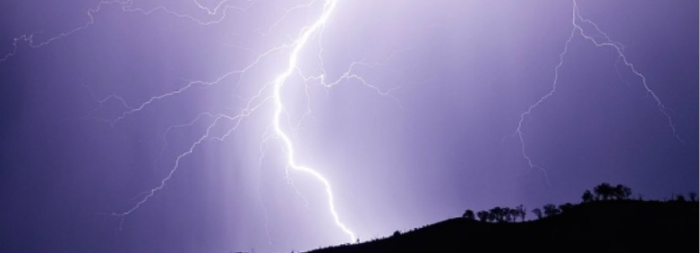 Lightning reshapes rocks at the atomic level