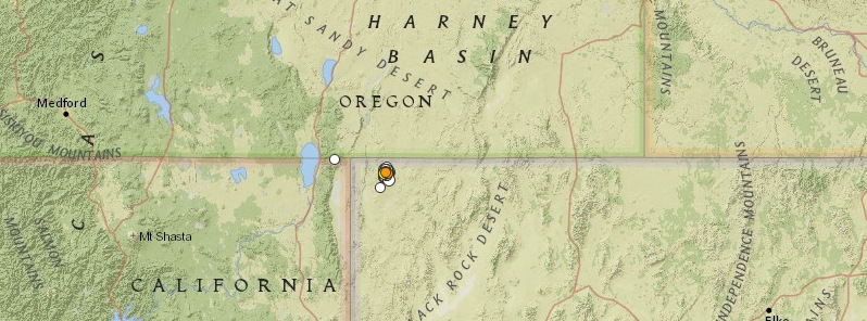 Earthquake swarm in far northwest Nevada continues