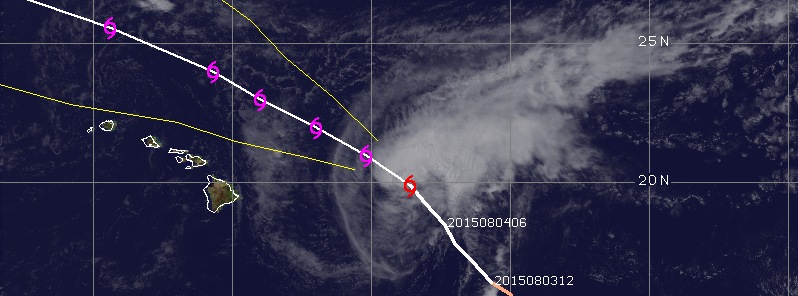 Tropical Storm “Guillermo” nears Hawaii