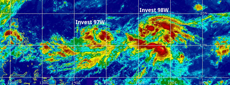 Two new tropical cyclones developing in the Northwest Pacific Basin, Saipan on alert again