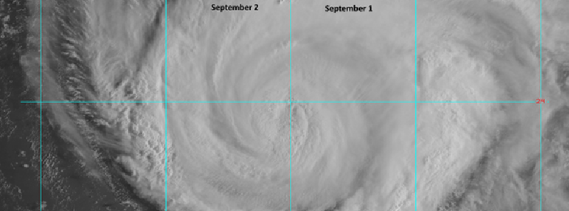 Hurricane “Kilo” becomes a typhoon after crossing the International Date Line