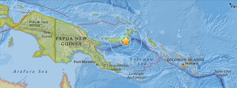 Shallow M6.3 earthquake hits New Britain region, Papua New Guinea