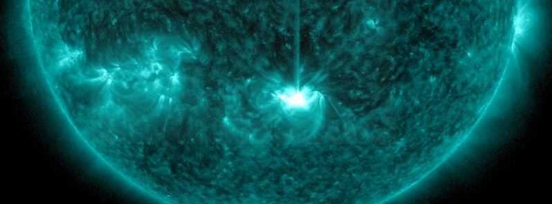 Moderately strong M1.1 solar flare erupts from Region 2415