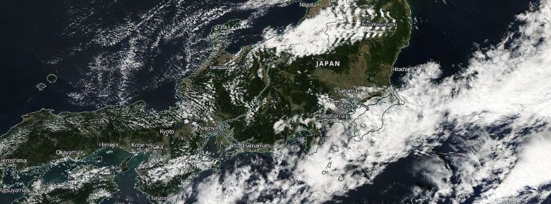 Dujuan’s remnant low bringing typhoon strength wind gusts to northern Japan