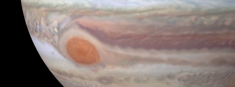 New maps of Jupiter reveal the Great Red Spot continues to shrink