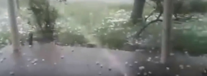 Violent hailstorm wreaks havoc across Conscripto Bernardi, Argentina