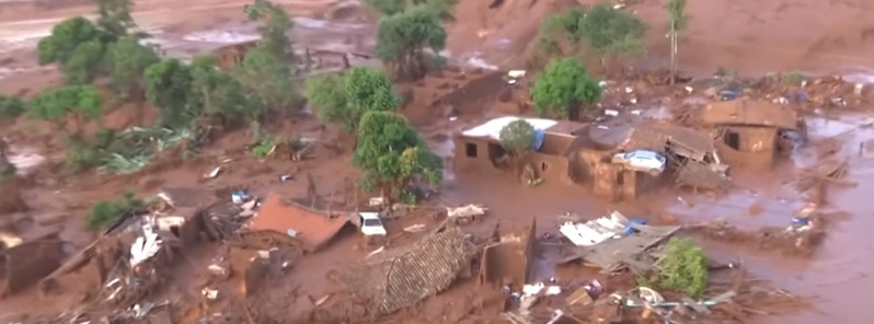 Mudslide devastates the village of Bento Rodrigues, Brazil
