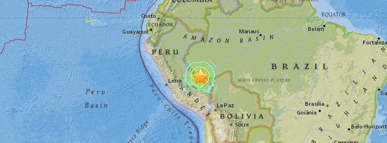 Two powerful M7.6 earthquakes hit Peru-Brazil border region