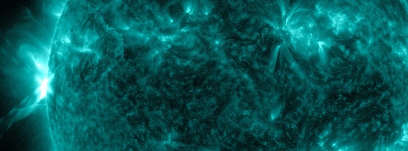 m-class-solar-flares-erupting-behind-the-suns-northeast-limb