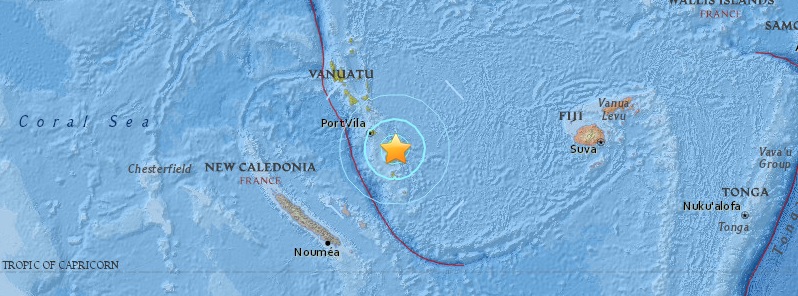 Shallow M6.2 earthquake hits Vanuatu