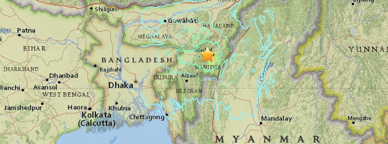 Strong and shallow M6.7 earthquake hits India-Myanmar border region