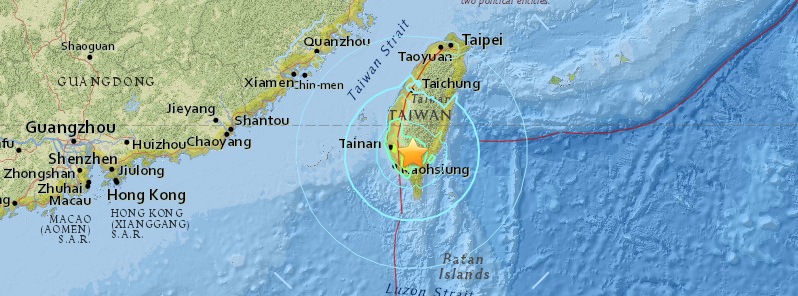 Destructive M6.7 earthquake hit southern Taiwan