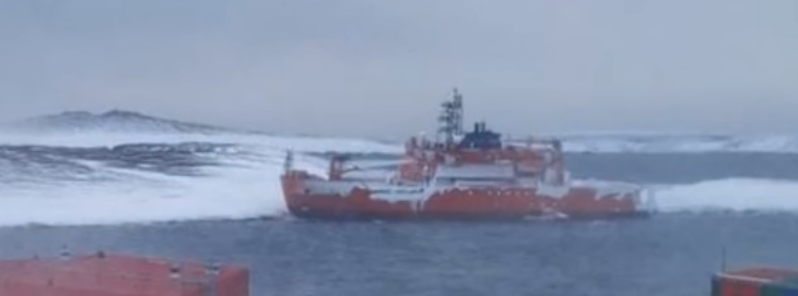 The Aurora Australis research ship successfully rescued after strong blizzard strands it on East Antarctica