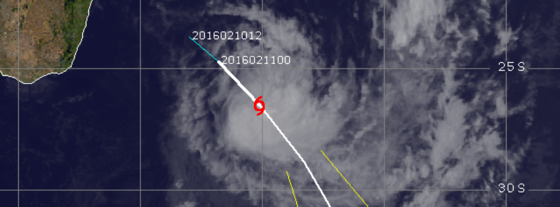 Tropical Cyclone “Daya” forms between Madagascar and La Reunion Island