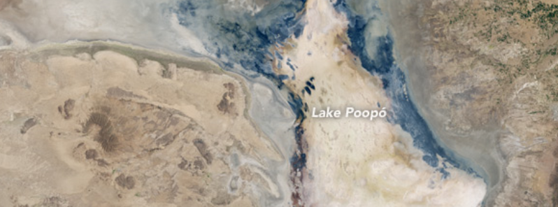 Satellites observe Lake Poopó evaporate, Bolivia
