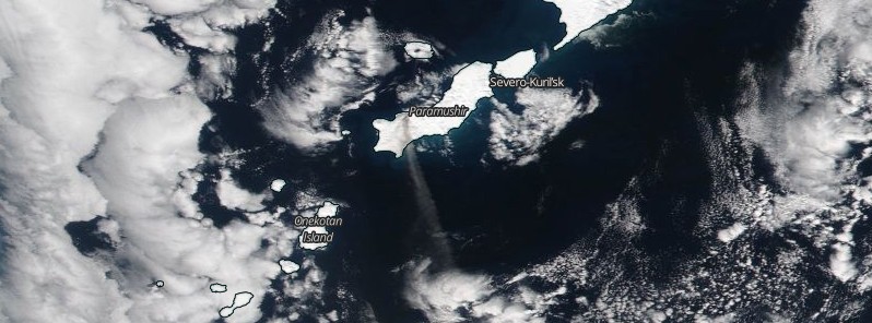 New eruption observed at Chikurachki volcano, Kuril Islands, Russia