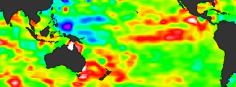 Jason-3 oceanography satellite produces its first map of global sea surface height