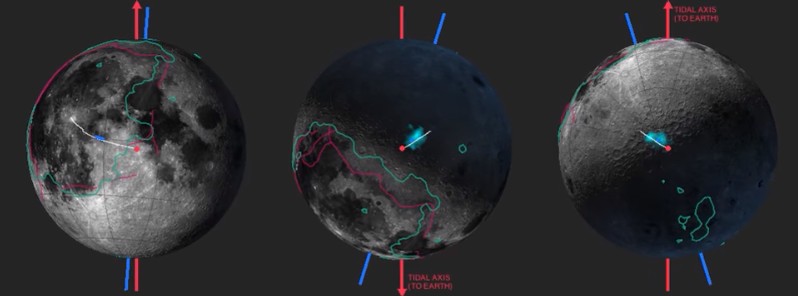 Earth’s moon wandered off axis billions of years ago