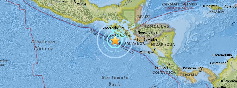 M6.2 earthquake hits off the coast of Guatemala