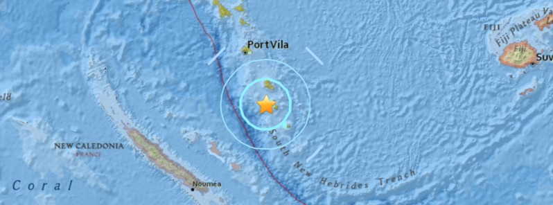 M6.0 earthquake hits near the coast of Tanna island, Vanuatu