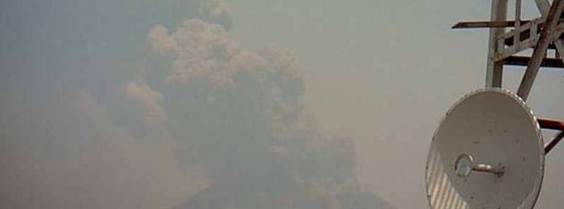Strong eruption at San Cristobal volcano, Nicaragua