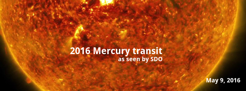 The 2016 Mercury transit as seen by SDO